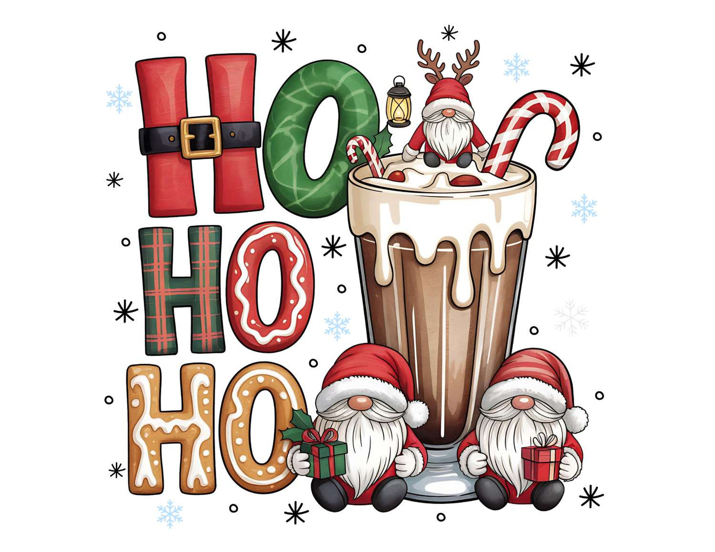 Ho Ho Ho Gnomes Christmas T-Shirt