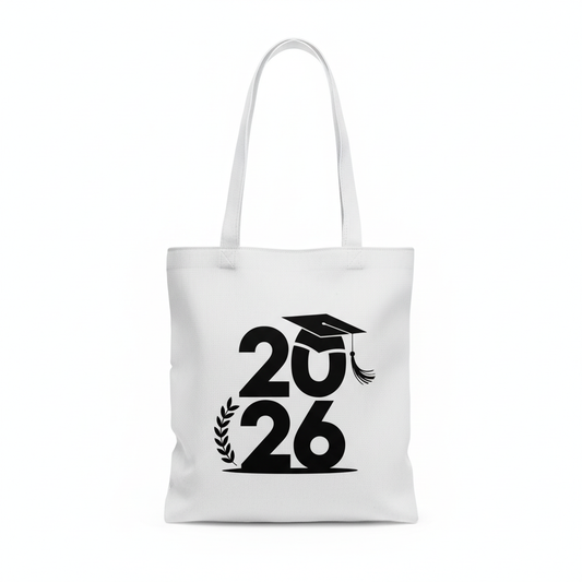 2026 Graduation Cap Laurel Tote Bag