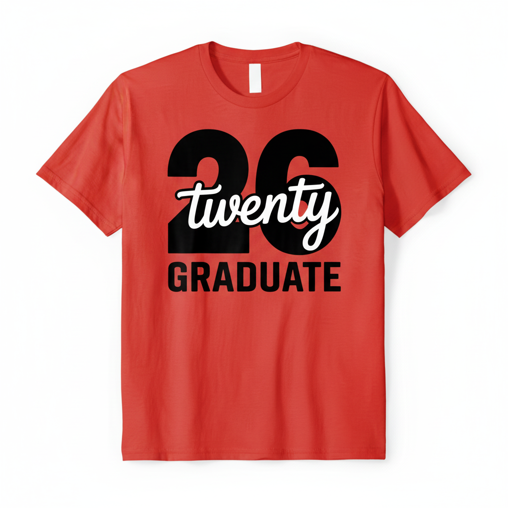 26 Twenty Graduate Red T-Shirt