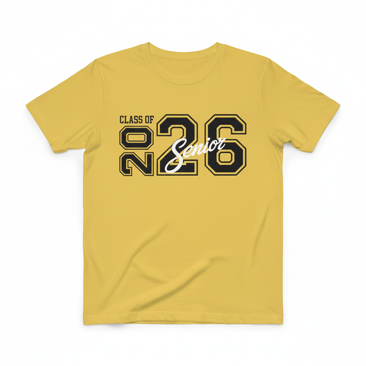 Class of 2026 Senior Yellow T-Shirt