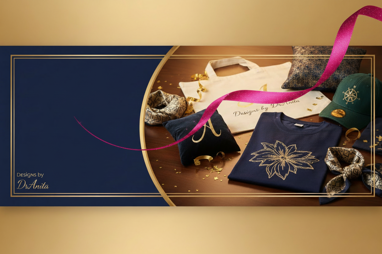 Designs by DrAnita Hero Banner with Magenta Curve