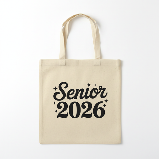2026 Grad Cap Senior Tote Bag mockup