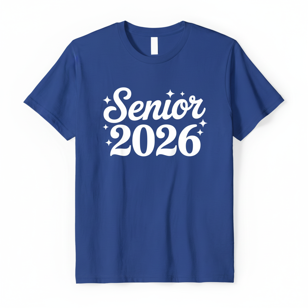 Senior 2026 Royal Blue T-Shirt