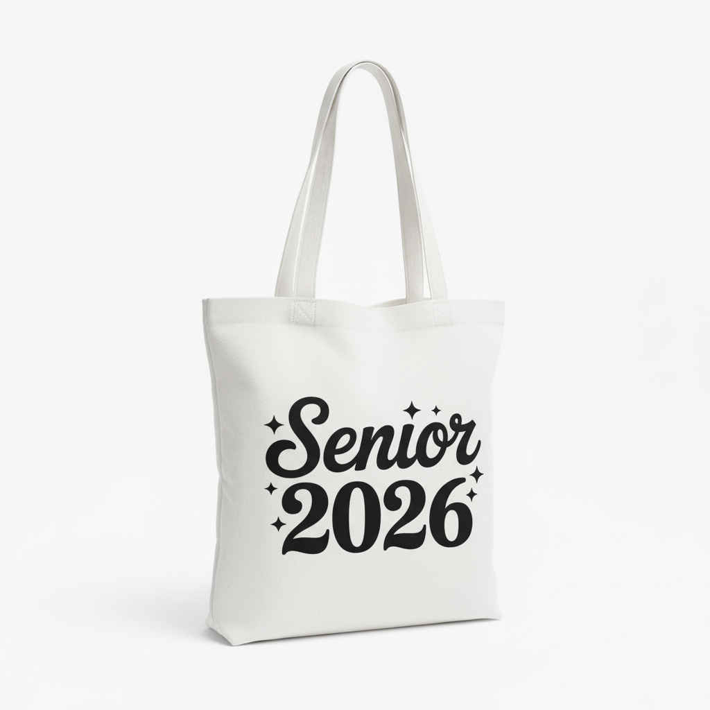 Senior 2026 Sparkle Tote Bag