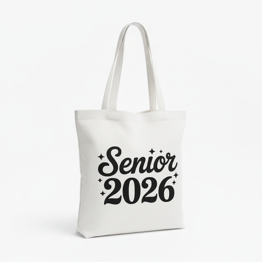 Senior 2026 Sparkle Tote Bag